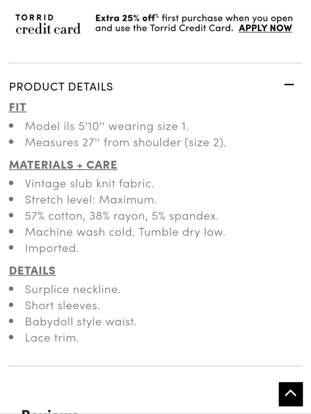 torrid teal surplice babydoll top with lace trim - Picture 5 of 5